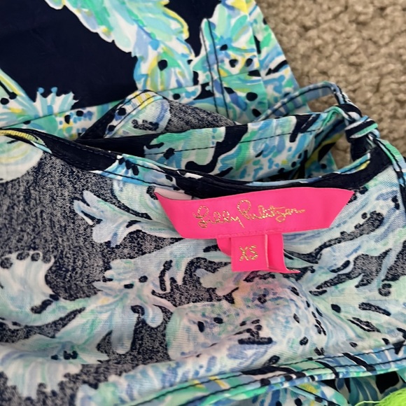 Lilly Pulitzer Margot swing dress in high tide scuba doo - Picture 4 of 4